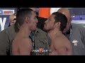 TEOFIMO LOPEZ GETS TAUNTED BY DIEGO MAGDELANO DURING INTENSE WEIGH IN FACE OFF