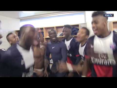 Crazy celebration of PSG young players