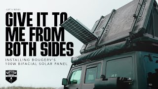 Solar From BOTH Sides *Installing The BougeRV BiFacial Solar Panel*