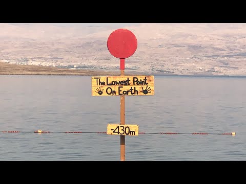 A walk around Kalia Beach, Dead Sea, Israel