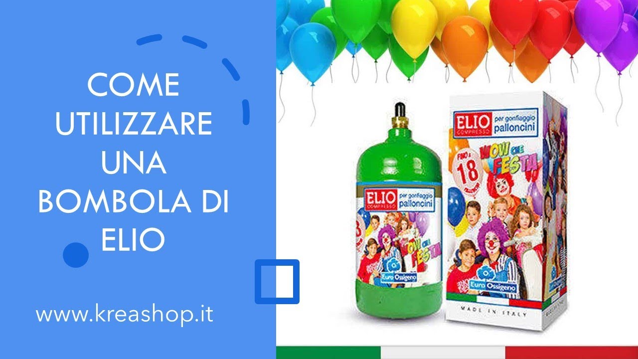 COME GONFIARE PALLONCINI AD ELIO CON UN BOMBOLA USA E GETTA