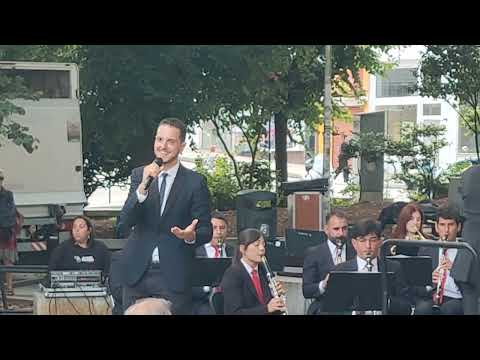Banda municipal da Coruña y Antonio Barros . Fiestas de La Coruña.