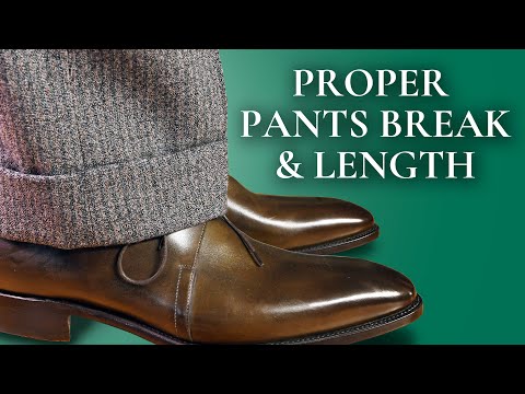 Proper Pants Break & Length How To Hem Suit Trousers, Dress Slacks & Chinos: Full, Half or No Break?