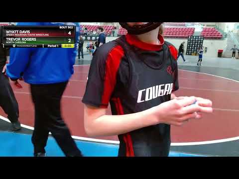 135 Lbs Round 1 - Wyatt Davis, Smoky Mountain Youth Wrestling Vs Trevor Rogers, North Carolina Fc6