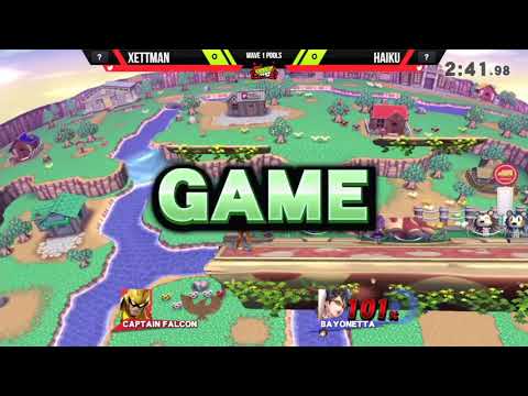 October '17 Ranbat - Xettman (Cpt Falcon) vs Haiku (Bayonetta) - Pools - Smash Wii U