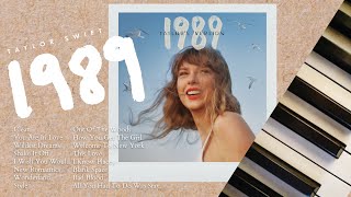 taylor swift 1989  15 hours of calm piano ♪