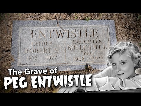 The Grave of Peg Entwistle - The Girl Who Jumped From The Hollywood Sign (Glendale, OH)   4K