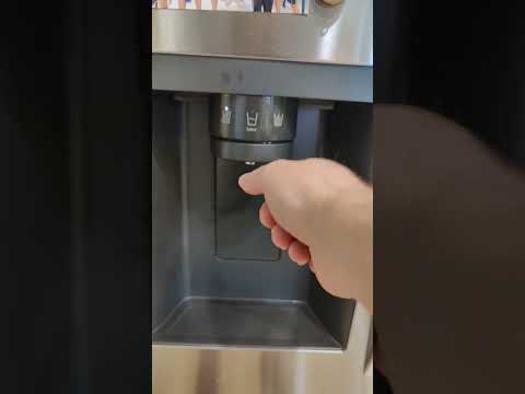 LG french door water dispenser how to use