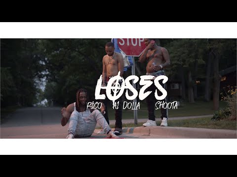 RICO, A1 DOLLA, SHOOTA - LOSES (SHOT BY DVISUALS) 4K VIDEO