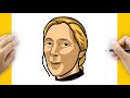 How To Draw Jane Goodall Step By Step Tutorial For Beginners