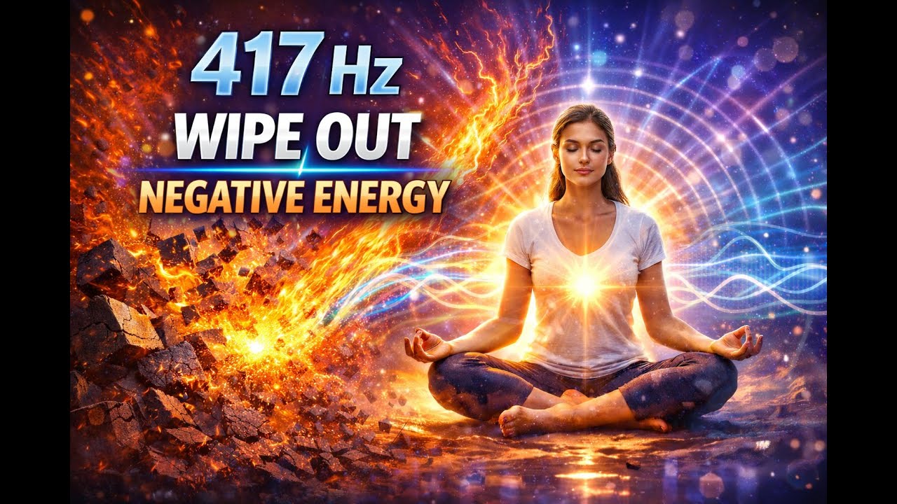 417Hz Deep Sleep Music | Wipe Out Negative Energy & Heal While You Sleep | 8 Hours