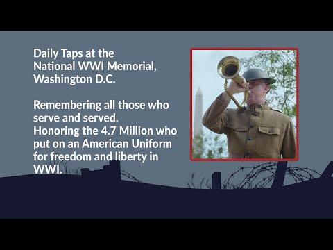 Saturday 05/20/2023, Taps at the National WWI Memorial in Washington, D.C.