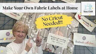 Make Your Own Fabric Labels at Home (No Cricut Needed!) | Easy DIY Sewing Labels for Beginners
