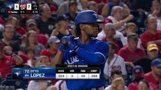 Otto Lopez's only 2021 Blue Jays' PA