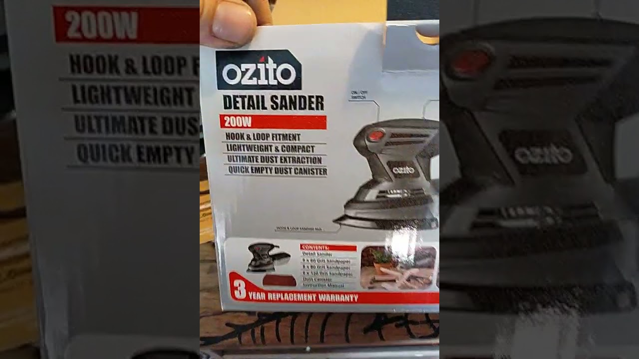 ozito detail sander review.(not happy chriso edition).