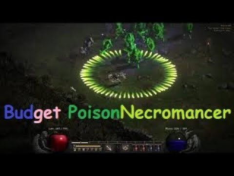 Diablo 2 Resurrected 2.5 - Budget Poison Necromancer build - Cow run