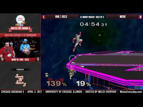 Watch the Throne 3 - GHQ | Kels (Black Falcon) vs. Mekk (Falcon) - SSBM - Money Match