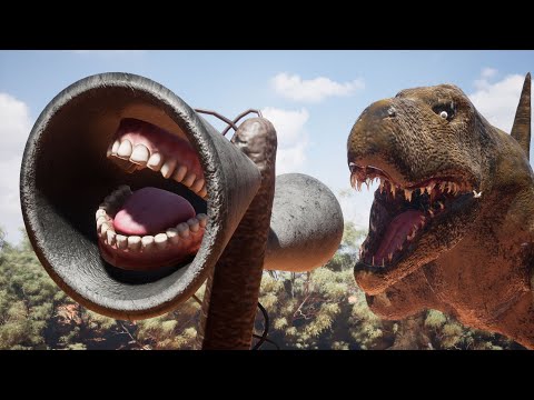 Siren Head and T-Rex Animation [CGI 3D Short Film]