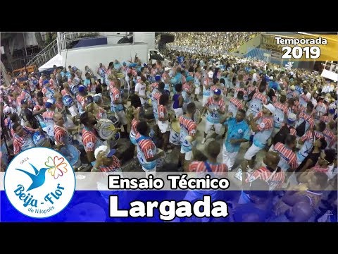 Beija-Flor 2019 - Bateria no ensaio técnico (Largada) - Apoteose ao vivo - #ET19