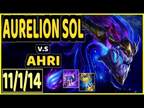 PEKIN WOOF (AURELION SOL) vs AHRI - 11/1/14 KDA MID GAMEPLAY - NA Ranked GRANDMASTER