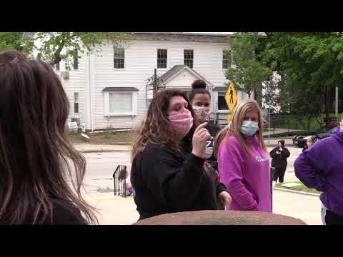Video of the peaceful protest by high school kids from Southbridge High and their parents.