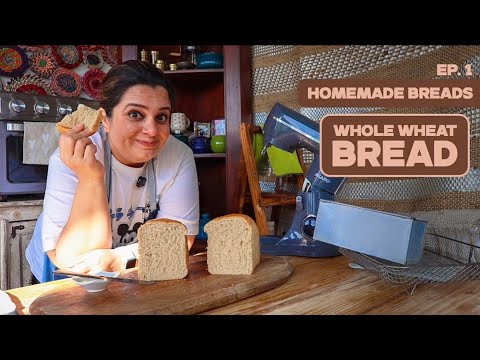 Make Soft Whole Wheat Bread at Home | Homemade Bread Series Ep.1