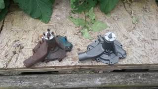 Oldsmobile water pump difference 350 vs 307