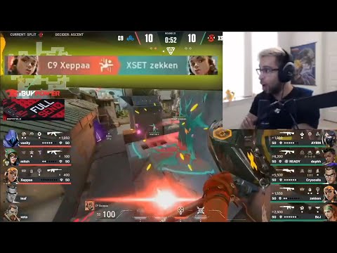 ShahZaM reacts to Xeppaa INSANE 3K + 1K Fall Damage (C9 vs XSET)
