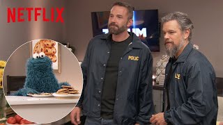 Netflix Ben Affleck and Matt Damon Meet Cookie Monster | TUDUM