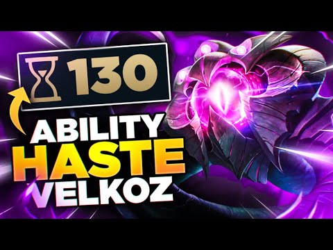 MAX ABILITY HASTE BUILD, SPAMMING ULTIMATE, MAXIMUM DISINTEGRATION | Azzapp Vel'Koz Highlights
