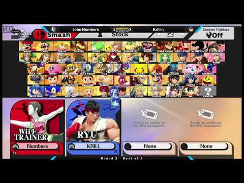 Game On Expo Smash 4 Round 2 - John Numbers (Wii Fit Trainer) vs Krillin (Ness)