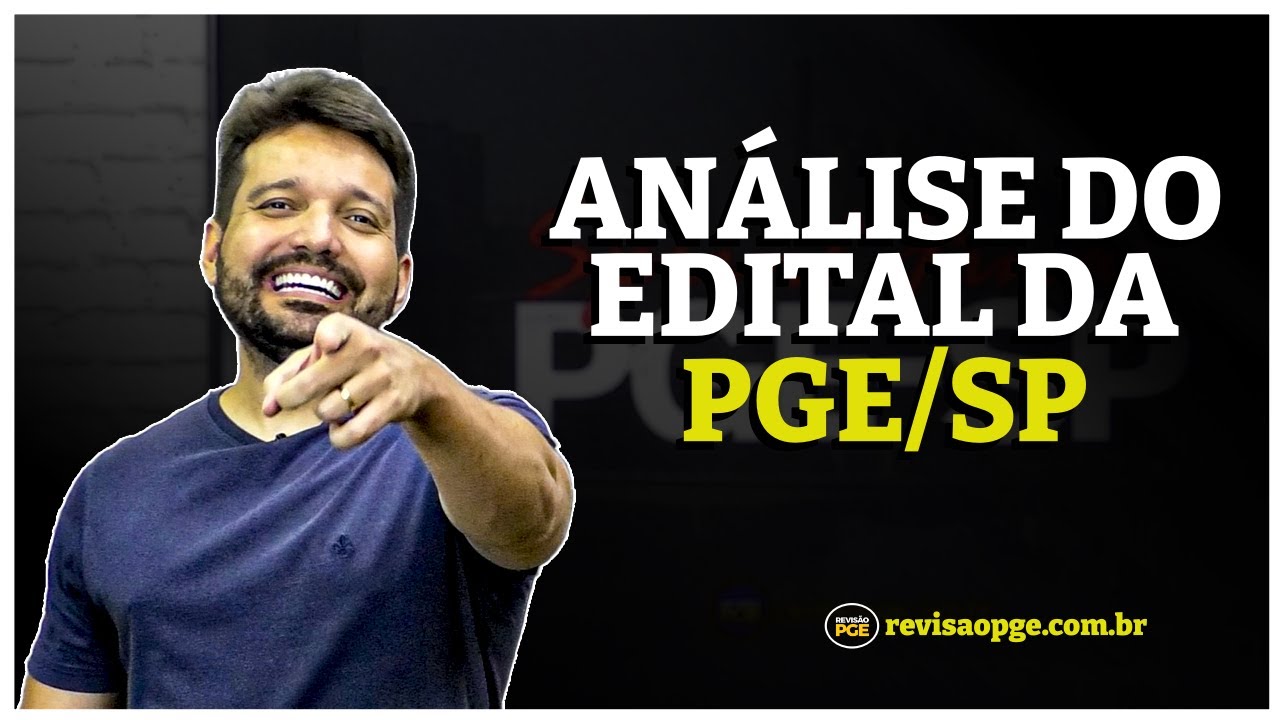 Análise do edital da PGE/SP 2023