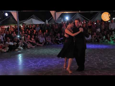  Michelle Marsidi  and  Joachim Dietiker  are  dancing  to  "  Mi Buenos Aires  "  by  Francisco Canaro  at  Catania Tango Festival  in  2016