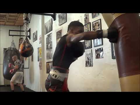Dominican Prospect Frency Fortunato Training At 5th Street Gym In Miami