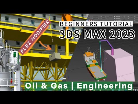 3DS MAX 2023 How To Animate Flex Modifier | Attachment Constraint (Step By Step) Tutorial