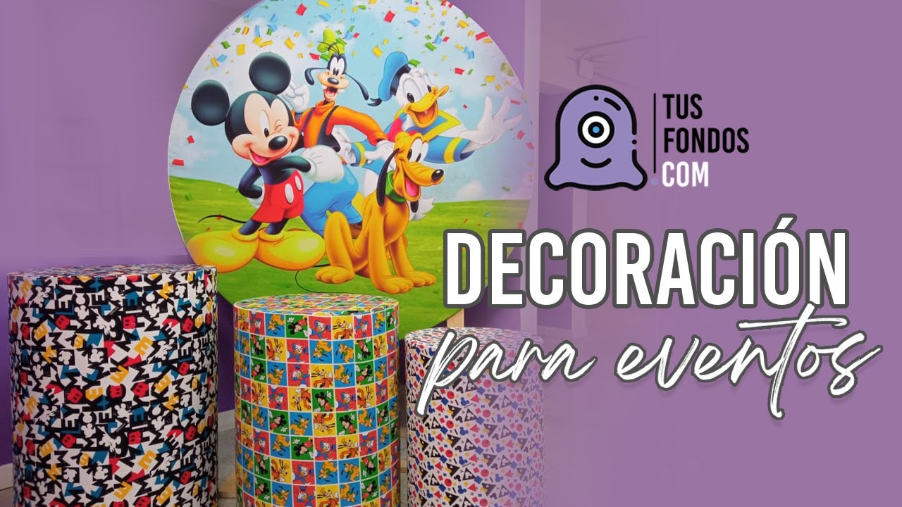 Decoración para fiestas infantiles, Fondos y cilindros @tusfondoscom