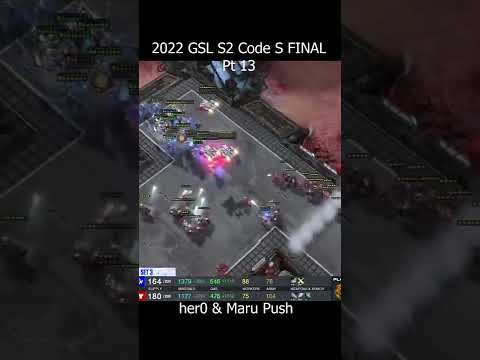 2022 GSL S2 Code S FINAL herO vs Maru -Highlights Pt13-her0/Maru Push #Shorts #starcraft #starcraft2