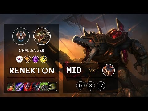 Renekton Mid vs Rumble - KR Challenger Patch 10.7