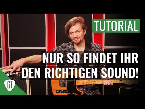 How to properly set up an electric guitar amplifier | Tutorial (German)