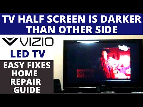 How to Fix VIZIO LED TV Half Screen Darker || VIZIO LED TV One Side Black than Other Side- Easy Fix