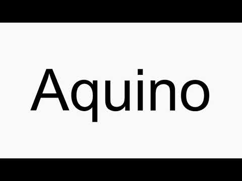 How to pronounce Aquino