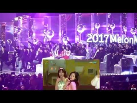 171202 MMA EXO, Wanna One, JBJ, GFriend react to TWICE Dahyun Dabbing - Likey