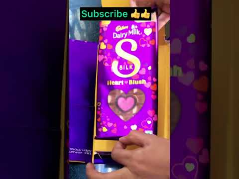 Valentine’s Day chocolate || Dairy milk silk heart blush💖#shorts || Subscribe our channel