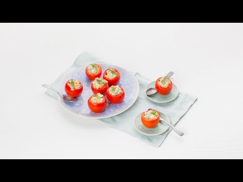Tomatoes stuffed with shrimp salad – Savory