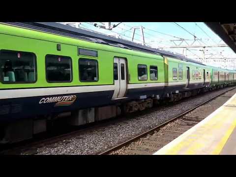 Irish Rail Mixed Livery 29000 DMU arrives at Connolly for Pearse (26/5/17)