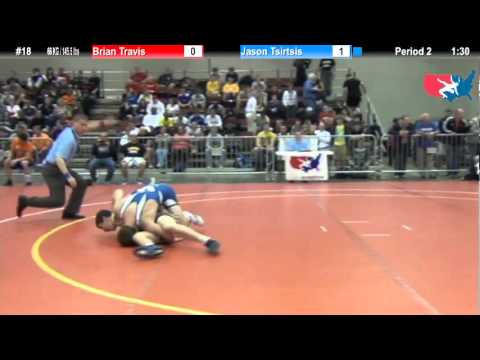 FILAJRFS: 66 KG / 145.5 lbs: Brian Travis (Dubuque) vs. Jason Tsirtsis (Region Wrestling)