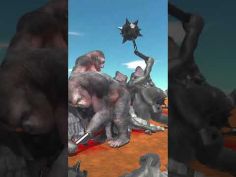 Ninja Dog Fight Goro Apes Kicks Off VS Shaterilla Dinosaurs 3 Animal Revolt Battle Simulator