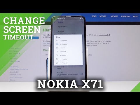 How to Change Sleep Timeout in NOKIA X71 - Screen Timeout Settings