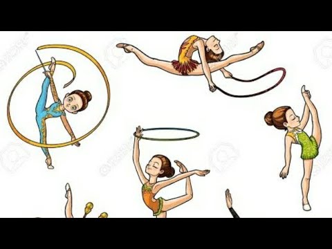 Rhythmic gymnastics routine with ball hoop and ribbon by ishi