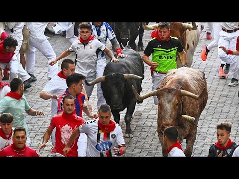 Four injured in final bull run of San Fermín Festival in Pamplona